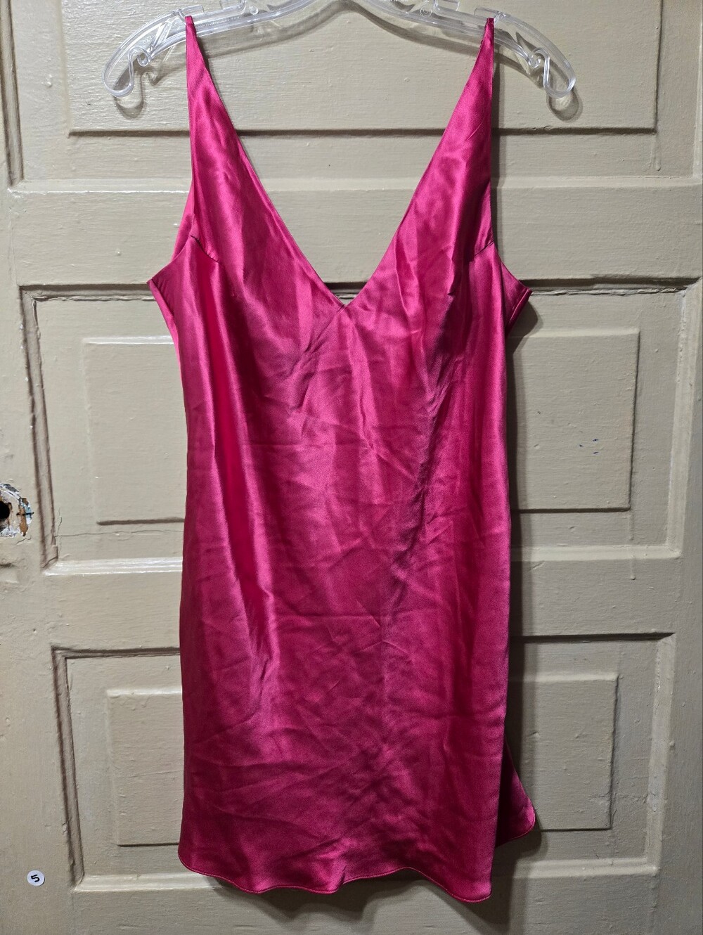 Victoria's Secret 100% Silk Pink Nighty Slip Dress GUC